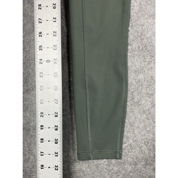 Lululemon Leggings Womens 4 Green Pockets Athleisure Workout Yoga - Picture 4 of 14